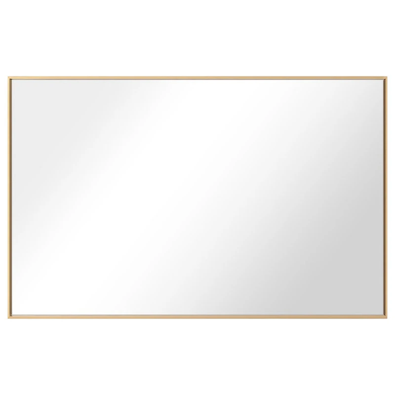 LEDEL Rectangle Framed Bathroom Vanity Mirror Accent Wall Mirror, Gold, 40"w X 27"h 3 LEDEL Rectangle Framed Bathroom Vanity Mirror Accent Wall Mirror, Gold, 40"w X 27"h