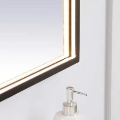Elegant Furniture & Lighting Modern Black Led Mirror -Laural Home Shop d94191210283c130 7544 w800 h800 b0 p0