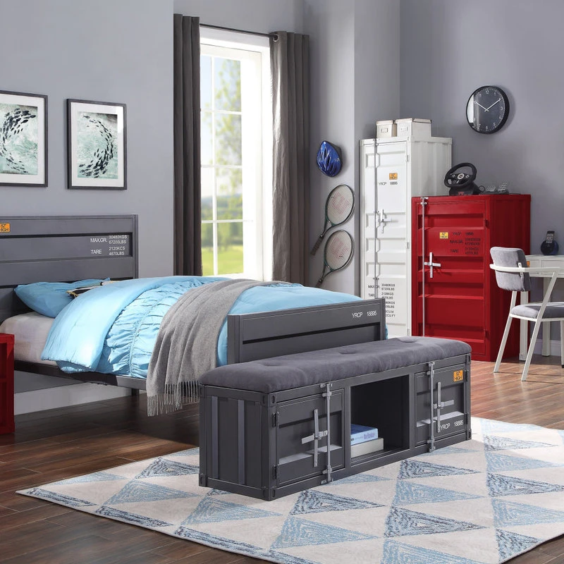 Acme Furniture Cargo Vanity Mirror - White 5 Acme Furniture Cargo Vanity Mirror - White - Image 3