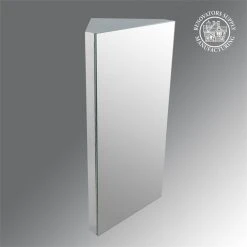 Renovators Supply Manufacturing Infinity Corner 23-5/8 In. H Wall Mount Stainless Steel Mirror Medicine Cabinet -Laural Home Shop d9a165130ffa93c4 1147 w800 h800 b0 p0