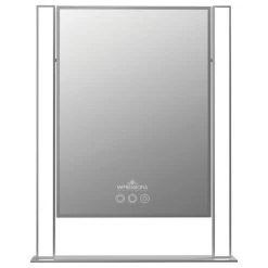 Impressions Vanity Company Nouveau XL Tri-Tone Led Makeup Mirror, Silver