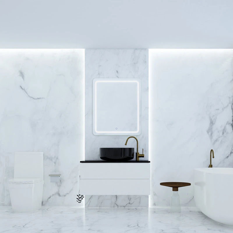 Dyconn Faucet Egret Tri-Color LED Wall Mounted Bathroom Mirror, 30"w X 36"h 5 Dyconn Faucet Egret Tri-Color LED Wall Mounted Bathroom Mirror, 30"w X 36"h - Image 3