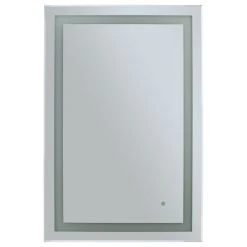 WarmlyYours Radiant LED Backlit Mirror Audrey, Rectangle 36" X 24" -Laural Home Shop da31e4c60b969023 2286 w800 h800 b1 p0