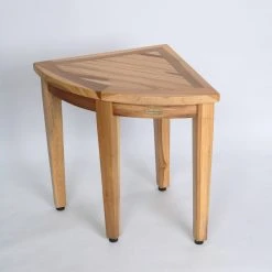 Ecodecors Earthyteak Corner Teak Shower Stools, 16"x16"x18", Without Shelf 8 Ecodecors Earthyteak Corner Teak Shower Stools, 16"x16"x18", Without Shelf -Laural Home Shop da7108e408112bc7 6217 w800 h800 b0 p0