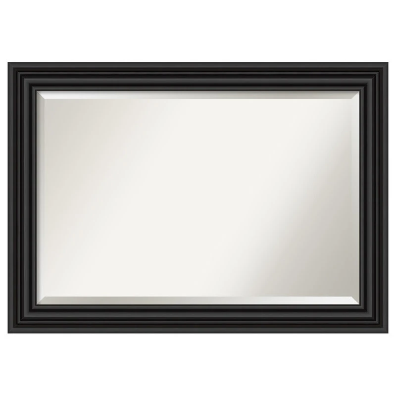 Amanti Art Colonial Black Beveled Bathroom Wall Mirror - 42 X 30 In. 3 Amanti Art Colonial Black Beveled Bathroom Wall Mirror - 42 X 30 In.