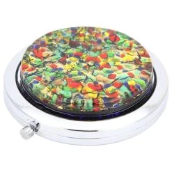 GlassOfVenice Murano Glass Millefiori Folding Compact Mirror - Golden Meadow -Laural Home Shop dbd15b670751c927 4726 w800 h800 b1 p0