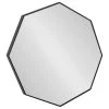 Uniek Rhodes Modern Octagon Mirror, Black 30.75x30.75 -Laural Home Shop dbf1cf2f0fb40e9d 5115 w800 h800 b1 p0
