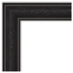 Amanti Art Shipwreck Black Narrow Petite Bevel Bathroom Wall Mirror 22 X 28 In. -Laural Home Shop dc11779903b790bd 7805 w800 h800 b1 p0