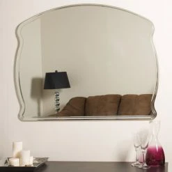 Decor Wonderland Frameless Wide Wall Mirror 11 Decor Wonderland Frameless Wide Wall Mirror -Laural Home Shop dc41d35c068d6145 9545 w800 h800 b0 p0