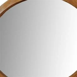 Benjara Lennart 40" Oval Modern Wood Wall Mounted Mirror In Oak -Laural Home Shop dce13e4400d025d6 5580 w800 h800 b0 p0
