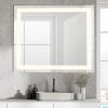 JONATHAN Y Remy Anti-Fog Front/Back-lit Bathroom Vanity Mirror, Touch Control, Height: 36"