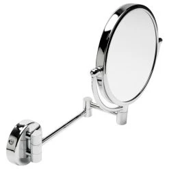 Alfi Trade ALFI 8" Round Wall Mounted 5x Magnify Cosmetic Mirror