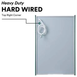 Fine Fixtures Bathroom LED Medicine Cabinet, Recessed/Surface Mount, 24"x40", Left Hand -Laural Home Shop dd8188040e593152 3685 w800 h800 b1 p0