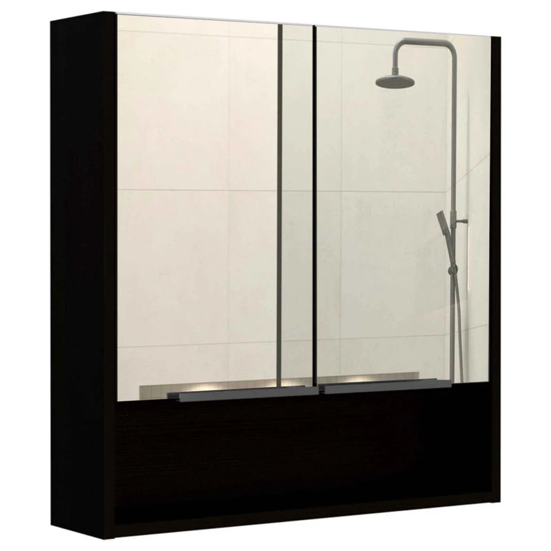 FM FURNITURE Ozark 24" Medicine Cabinet With Mirror, Black Wengue 5 FM FURNITURE Ozark 24" Medicine Cabinet With Mirror, Black Wengue - Image 3