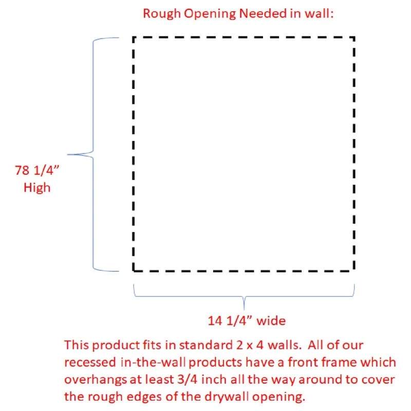 Timber Tree Cabinets Lakebrooke Recessed Primed Medicine Cabinet 81h X 15.5w X 3.5d 12 Timber Tree Cabinets Lakebrooke Recessed Primed Medicine Cabinet 81h X 15.5w X 3.5d - Image 10