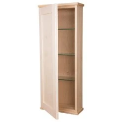 Timber Tree Cabinets Sandalwood On The Wall Unfinished Cabinet 49.5h X 15.5w X 3.25d -Laural Home Shop df214c15031b40b7 0607 w800 h800 b1 p0