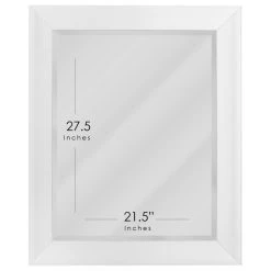 Head West, Inc. Head West Contemporary Glossy White Framed Beveled Mirror - 27.5 X 33.5 11 Head West, Inc. Head West Contemporary Glossy White Framed Beveled Mirror - 27.5 X 33.5 -Laural Home Shop df7101a50fb82913 0576 w800 h800 b1 p0
