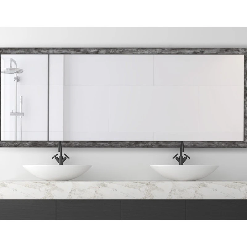 Hitchcock Butterfield Forge Hammered Silver Mirror, 35"x35" 4 Hitchcock Butterfield Forge Hammered Silver Mirror, 35"x35" - Image 2