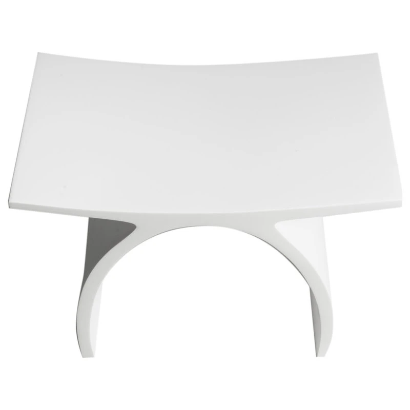 Alfi Trade Inc Alfi Brand Abst77 Arched White Matte Solid Surface Resin Bathroom/Shower Stool 9 Alfi Trade Inc Alfi Brand Abst77 Arched White Matte Solid Surface Resin Bathroom/Shower Stool - Image 7