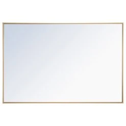 Elegant Furniture & Lighting Contemporary Brass Vanity Mirror -Laural Home Shop dff14f4c0283358e 7541 w800 h800 b1 p0