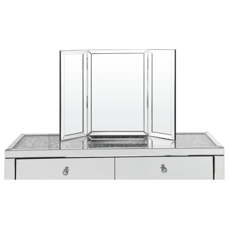 Inspired Home Jada Tabletop Vanity Mirror, Tri Fold, 20x30 5 Inspired Home Jada Tabletop Vanity Mirror, Tri Fold, 20x30 - Image 3