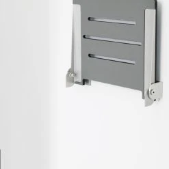 Seachrome Corporation Seachrome SlimLine Folding Wall Mount Shower Seat, Gray Seat With Silver Frame 17 Seachrome Corporation Seachrome SlimLine Folding Wall Mount Shower Seat, Gray Seat With Silver Frame -Laural Home Shop e021f4cd03c1c775 4661 w800 h800 b0 p0
