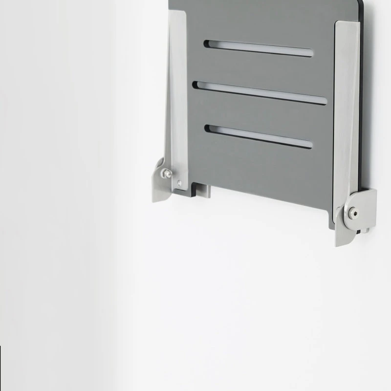 Seachrome Corporation Seachrome SlimLine Folding Wall Mount Shower Seat, Gray Seat With Silver Frame 8 Seachrome Corporation Seachrome SlimLine Folding Wall Mount Shower Seat, Gray Seat With Silver Frame - Image 6