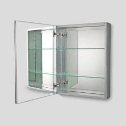 Ketcham Medicine Cabinets/Fred Silver & Company 20"W X 26"H Premier LED Surface Mounted Polished Edge Mirror Door Cabinet 13 Ketcham Medicine Cabinets/Fred Silver & Company 20"W X 26"H Premier LED Surface Mounted Polished Edge Mirror Door Cabinet -Laural Home Shop e0b123c50009809b 0462 w800 h800 b0 p0