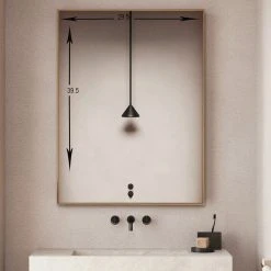 Decor Wonderland Vanta Metal Framed Wall Mirror With Dual Mounting Brackets, Gold, 39.5 In. X 29. -Laural Home Shop e101a1e901cd23d2 6668 w800 h800 b0 p0