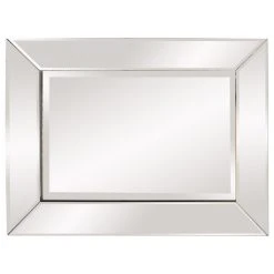 HomeRoots Furniture HomeRoots Rectangle Frame Mirror With Mirrored Finish And Beveled Edge -Laural Home Shop e1112b600065c384 5978 w800 h800 b1 p0