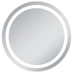 Elegant Furniture & Lighting LED Dimmable Electric Round Mirror, 36"