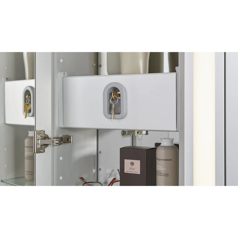 Robern M Series Cabinet 24"x40"x4" Flat Top Polished Edge Right Hinge 10 Robern M Series Cabinet 24"x40"x4" Flat Top Polished Edge Right Hinge - Image 8