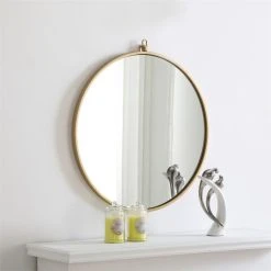 Elegant Furniture & Lighting Elegant Decor Rowan 24" Round Metal Frame Hooked Mirror In Brass 11 Elegant Furniture & Lighting Elegant Decor Rowan 24" Round Metal Frame Hooked Mirror In Brass -Laural Home Shop e151f6c001e0fd6c 7422 w800 h800 b0 p0
