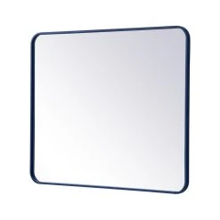 Elegant Furniture & Lighting Elegant Decor MR803036BL Soft Corner Metal Rectangular Mirror, 30"x36", Blue 16 Elegant Furniture & Lighting Elegant Decor MR803036BL Soft Corner Metal Rectangular Mirror, 30"x36", Blue -Laural Home Shop e161669401a56a30 7036 w800 h800 b1 p0