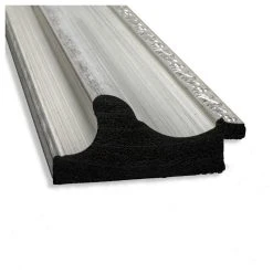 Amanti Art Parlor Silver Beveled Bathroom Wall Mirror - 41.5 X 29.5 In. -Laural Home Shop e181df5c0d1d1b36 5254 w800 h800 b1 p0