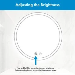 Ketcham Medicine Cabinets/Fred Silver & Company Orbit Round Dimmable LED Mirror With Defogger, 30"x1.75" 15 Ketcham Medicine Cabinets/Fred Silver & Company Orbit Round Dimmable LED Mirror With Defogger, 30"x1.75" -Laural Home Shop e1b1cb700140ae50 6493 w800 h800 b0 p0