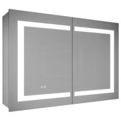 Modland Recessed Or Surface Mount Frameless Medicine Cabinet W/ LED Light & 3 Mirrors -Laural Home Shop e1f15d670319874f 4170 w800 h800 b1 p0