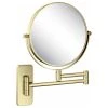 Kibi USA Circular Magnifying Makeup/shaving Mirror, Brushed Gold
