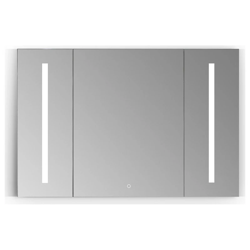 Altair Catola Frameless Surface-Mount/Recessed LED Lighted Bathroom Medicine Cabinet, 4 3 Altair Catola Frameless Surface-Mount/Recessed LED Lighted Bathroom Medicine Cabinet, 4