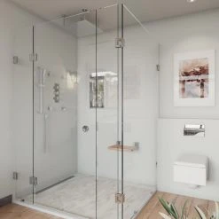 Alfi Trade Polished Chrome 16" Folding Teak Wood Shower Seat Bench -Laural Home Shop e2717b0d012d3ec2 9042 w800 h800 b0 p0