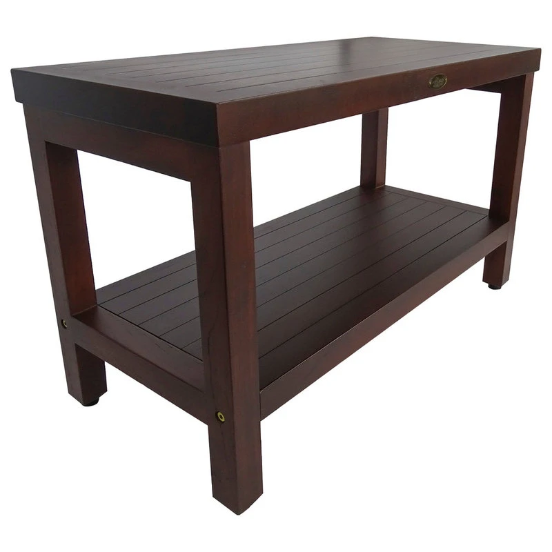 DecoTeak Classic Teak Shower Bench, 30 5 DecoTeak Classic Teak Shower Bench, 30 - Image 3