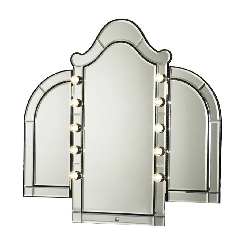 Michael Amini AICO Hollywood Swank Vanity Mirror, Black Iguana 03068RN-81 3 Michael Amini AICO Hollywood Swank Vanity Mirror, Black Iguana 03068RN-81
