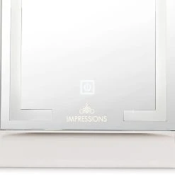 Impressions Vanity Company Liane V. Touch Pad Mini LED Makeup Mirror, White -Laural Home Shop e3d18c3b01df2d0c 6559 w800 h800 b0 p0