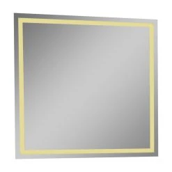 IB MIRROR Dimmable Lighted Bathroom Mirror Harmony 40"x40" 3000 K