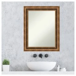 Amanti Art Manhattan Bronze Non-Beveled Wood Bathroom Wall Mirror - 23.5 X 29.5 In. 15 Amanti Art Manhattan Bronze Non-Beveled Wood Bathroom Wall Mirror - 23.5 X 29.5 In. -Laural Home Shop e41136f802bdddf8 6138 w800 h800 b1 p0