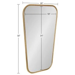Uniek Caskill Framed Cowbell Wall Mirror, Gold, 20x32 13 Uniek Caskill Framed Cowbell Wall Mirror, Gold, 20x32 -Laural Home Shop e43185b901d604db 4136 w800 h800 b1 p0