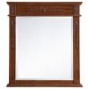 Elegant Furniture & Lighting Elegant Decor Danville 36" X 32" Wood Bathroom Mirror In Distressed Brown Teak -Laural Home Shop e431f11c03a7e64c 3309 w800 h800 b1 p0