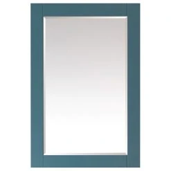 Altair Sutton Rectangular Bathroom Wood Framed Wall Mirror, Royal Green, 24"