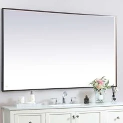 Elegant Furniture & Lighting Modern Black Led Mirror -Laural Home Shop e5315c520283c12d 7544 w800 h800 b0 p0