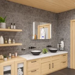 Alfi Trade Inc ALFI Brand 42" X 28" Triple Door LED Light Bluetooth Medicine Cabinet -Laural Home Shop e5513eef00d2ce53 1589 w800 h800 b0 p0